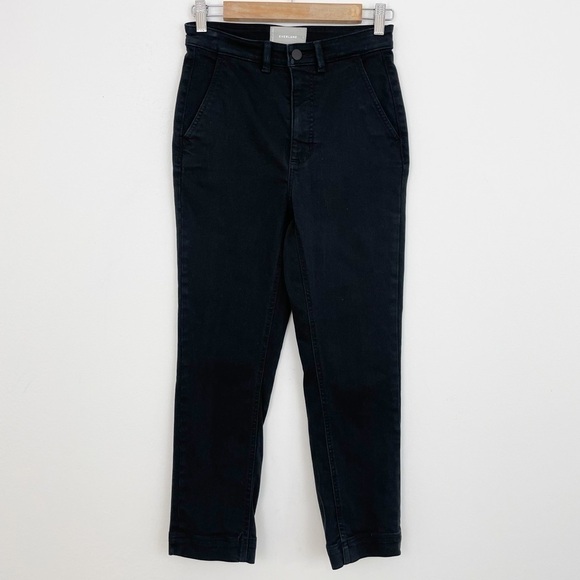 Everlane Black The Slim Leg Crop Regular Denim Jeans Size 2 - Picture 5 of 16